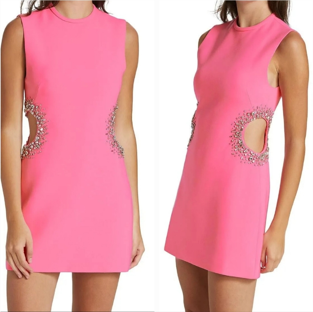 A.L.C. Skye Crystal Embellished Dress in Grapefruit - Picture 2 of 10
